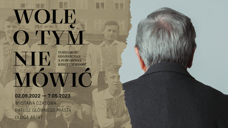 Grafika promująca wystawę "Wolę o tym nie mówić" 