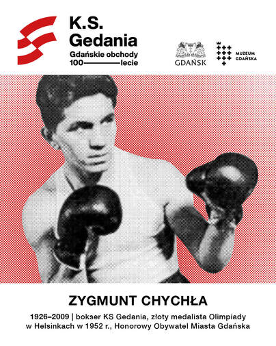 Portret Zygmunta Chychły, boksera KS Gedania. 