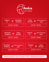 AMICA CUP 2022 HARMONOGRAM