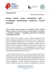 Informacja prasowa - Tadeusz Nowicki nowym wiceprezesem EUPC 21-11-2022 final.pdf