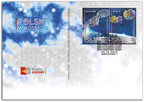 Polska w kosmosie koperta FDC 1 