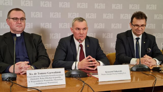 Prezes Krzysztof Falkowski Wiceprezes Wieslaw Wlodek Ks dr Tomasz Garwolinski 