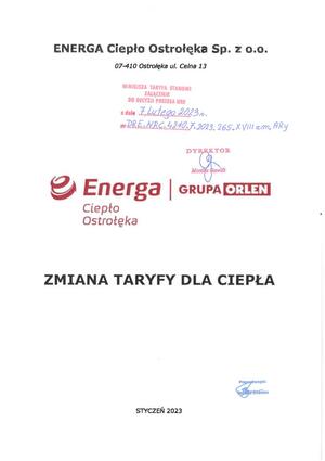 Pobierz zmiana taryfy 20230223