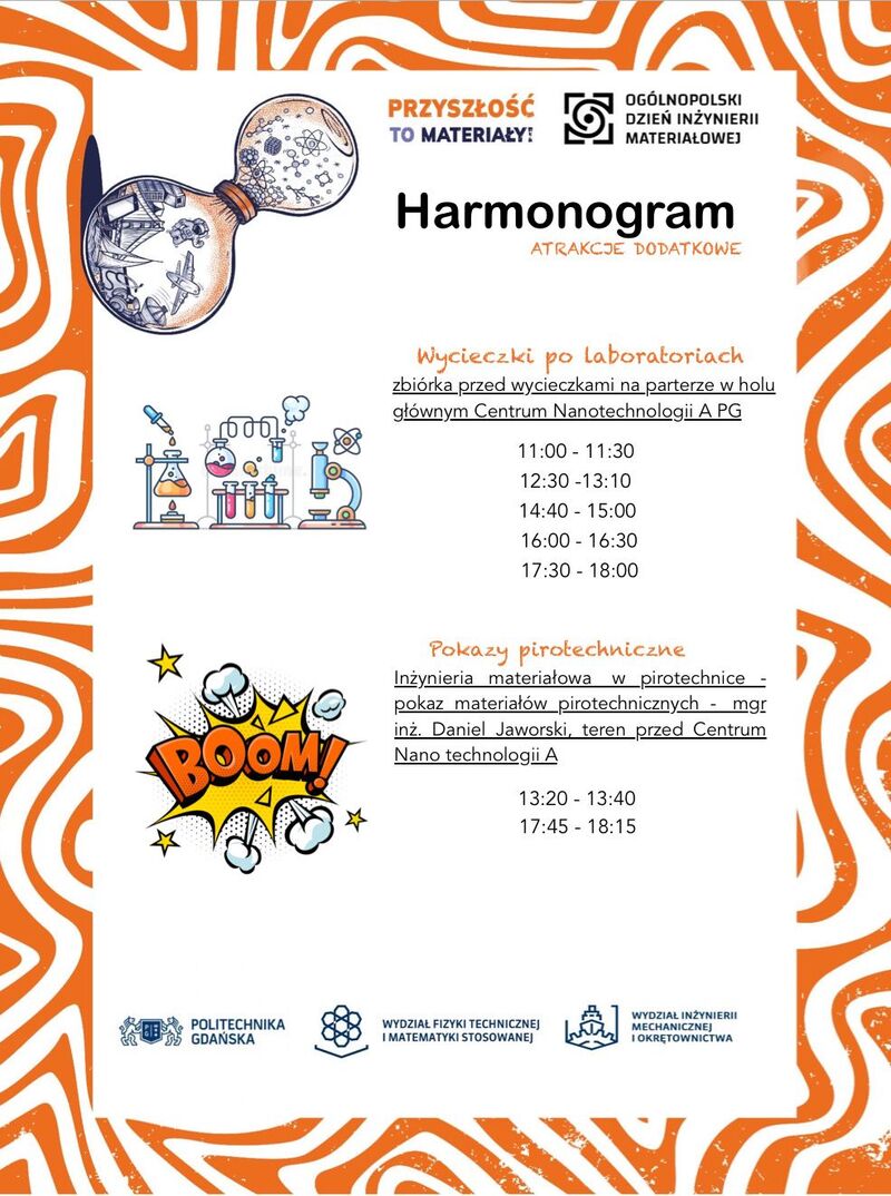 Harmonogram - atrakcje dodatkowe