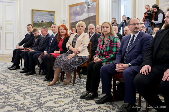 Prezentacja znaczka wizerunek sp Wladysława Stasiaka1 