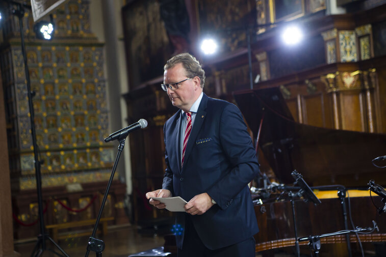 Delegacji z Niemiec przewodniczył Andre Esperling, fot  P  Siwak, mat  MG