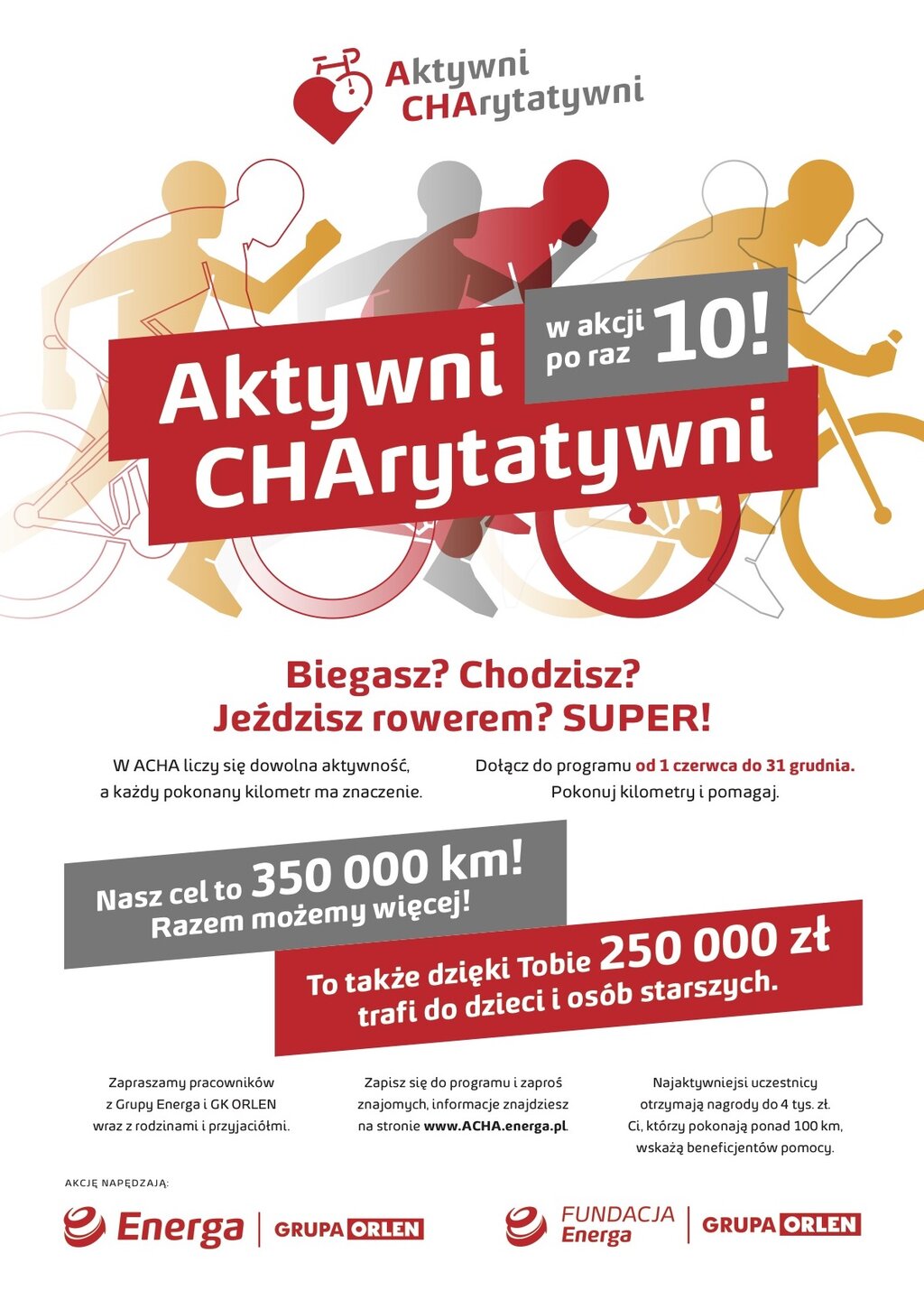 Aktywni Charytatywni plakat