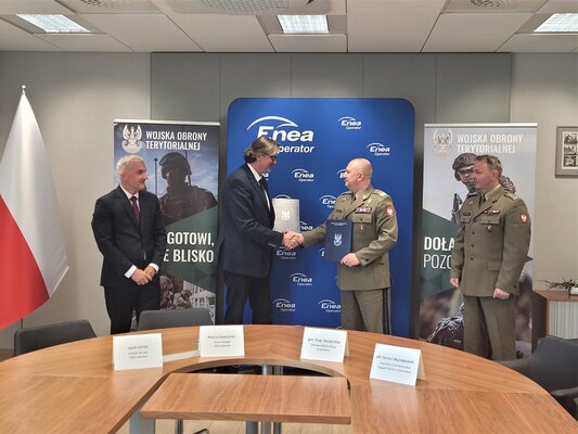 Enea Operator zawarła porozumienie o współpracy z Dowództwem Wojsk Obrony Terytorialnej (1)
