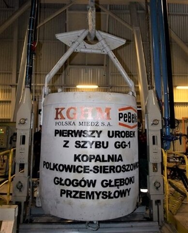 Pierwszy urobek z Szybu GG-1