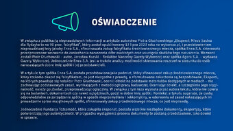 Oświadczenie Enea