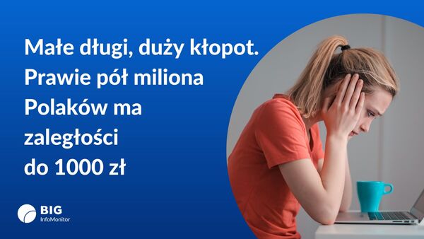 Grafika_Prawie pół miliona Polaków ma zaległości do 1000 zł