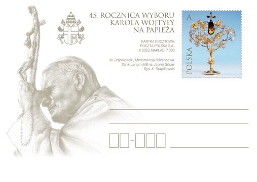 KARTKA 45. rocznica wyboru Karola Wojtyły na papieża 