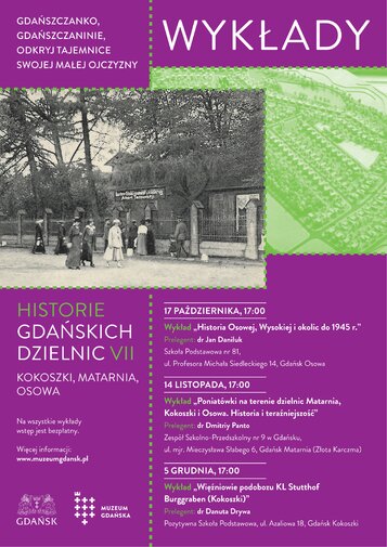 Wykłady Historie Gdańskich Dzielnic 2023 