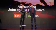 Jensen Huang - założyciel, prezes i dyrektor generalny NVIDIA, Yuanqing Yang - prezes i dyrektor generalny Lenovo.jpg