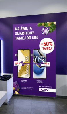 Play na święta cały w prezentach! Smartfony z abonamentem taniej do 50 ! (4) 