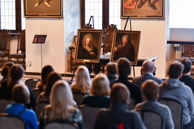 Prezentacja portretów Chodowieckich  fot Agnieszka Grabowska Muzeum Gdańska (5)