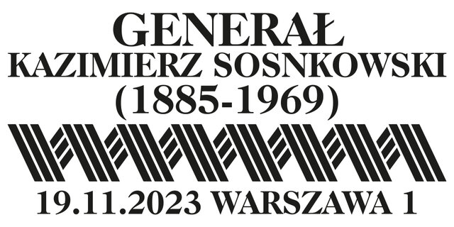 Generał Kazimierz Sosnkowski (1885-1969) - datownik 