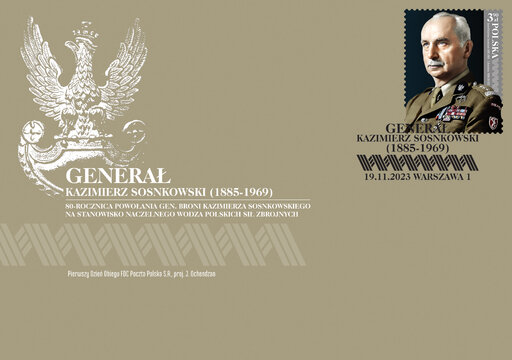 Generał Kazimierz Sosnkowski (1885-1969) - FDC 