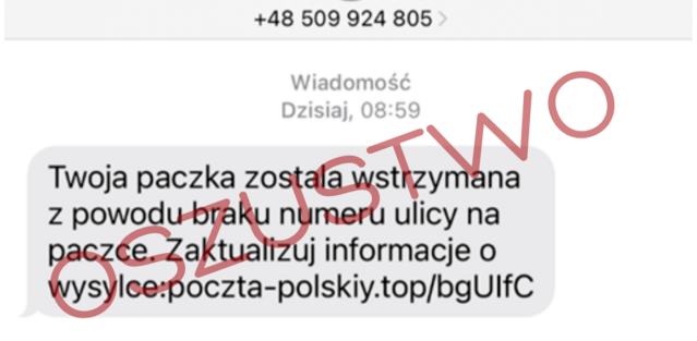 Przykład fałszywej wiadomości 3 