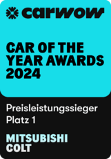 Mitsubishi COLT_Platz 1_Preisleitungssieger_Carwow Car of the Year Awards 2024.png