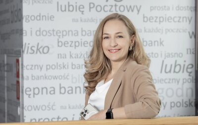 Joanna Moskalik Dyrektor Departamentu Produktów Detalicznych i Usług Płatniczych Banku Pocztowego