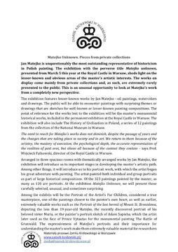 Matejko Unknown_press release