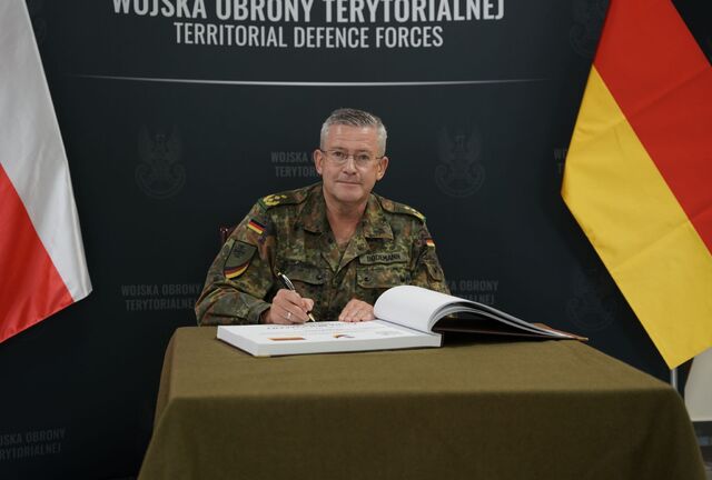 Dowódca Terytorialny Bundeswehry z wizytą w Dowództwie WOT 