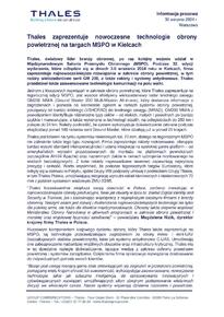 Thales_InformacjaPrasowa_MSPO_Obrona powietrzna.pdf