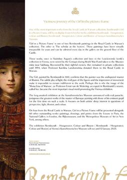 Viennese journey of the Girl in the picture frame_press release