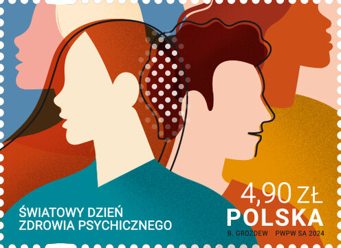 znaczek Światowy Dzień Zdrowia Psychicznego 