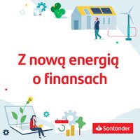 Podcast Z Nową energią o finasach Santander logo
    