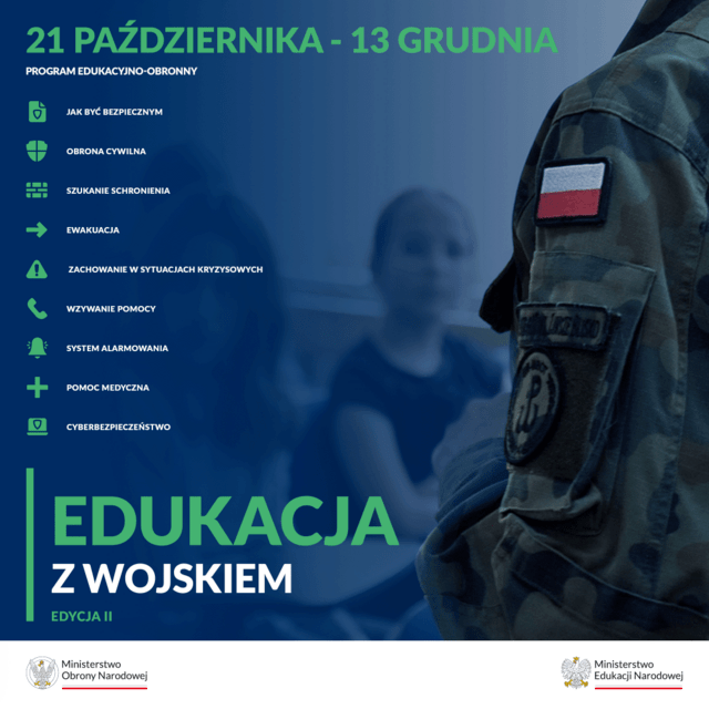 Bezpieczeństwo przede wszystkim- ruszyła druga edycja „Edukacji z wojskiem”