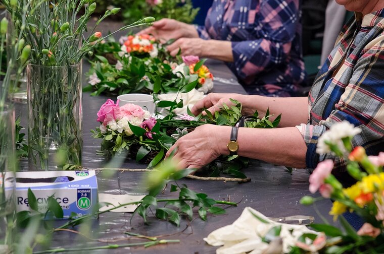 Jesienne warsztaty florystyczne, fot  A  Grabowska, mat  MG