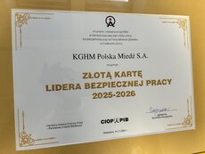 KGHM ze Złotą Kartą Lidera Bezpiecznej Pracy.jpg