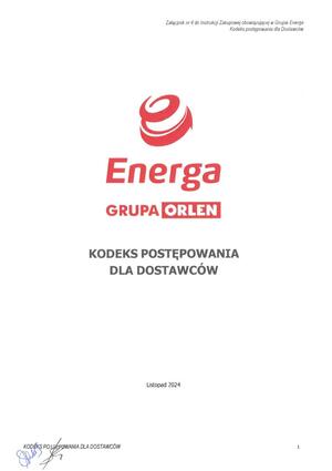 Pobierz Zał  nr 4 do IZ wyd III G ENERGA-Kodeks Postępowania dla Dostawców listopad 2024