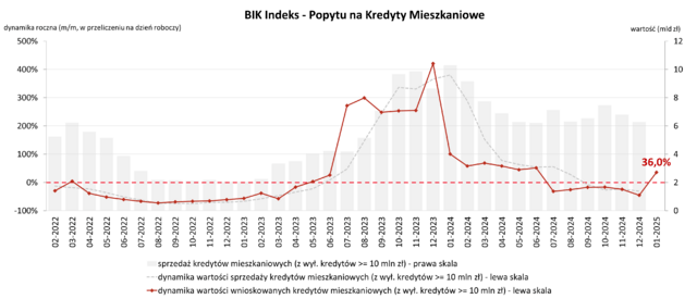 Popyt na Hipoteki sty 2025