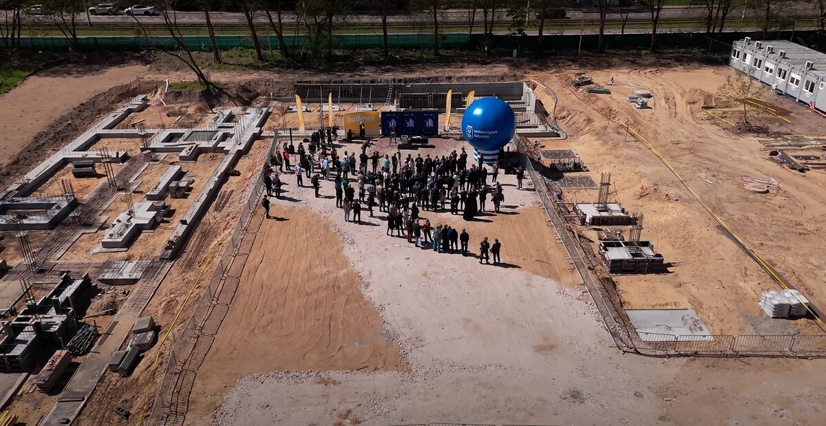 Kamień węgielny pod Centrum ‎Sportu Uniwersytetu Gdańskiego