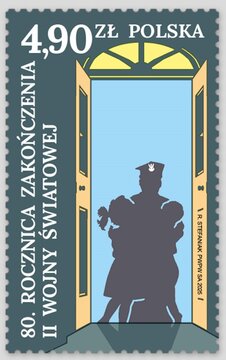 Znaczek - 80. rocznica zakończenia II wojny światowej 