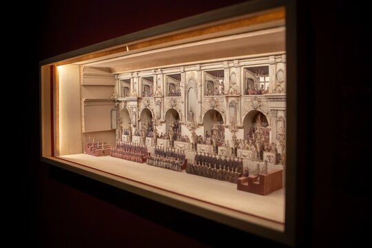 Diorama made according to a drawing by Joachim Daniel Jauch 1684-1754_The Royal Castle in Warsaw