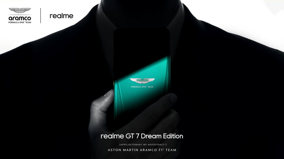 Realme ogłasza strategiczne partnerstwo z zespołem Aston Martin Formula One® i zapowiada wspólny projekt: realme GT 7 Dream Edition