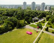 konferencja - ujęcie z drona