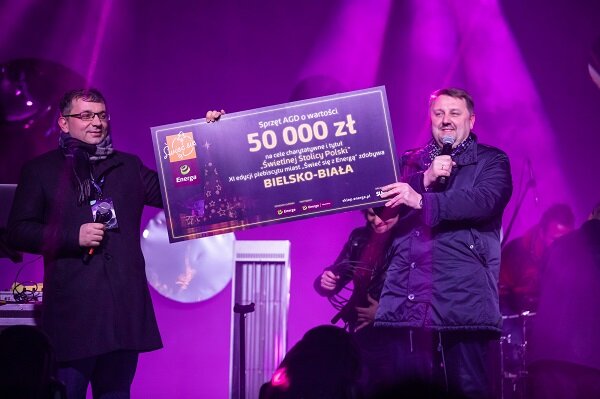 Bielsko-Biała - przekazanie czeku. Fot. Paweł Sowa Wydział Prasowy UMBB