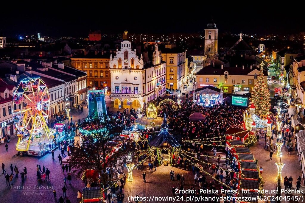 Świąteczne iluminacje w Rzeszowie