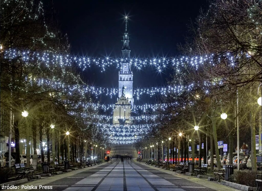 Częstochowa - świąteczne iluminacje