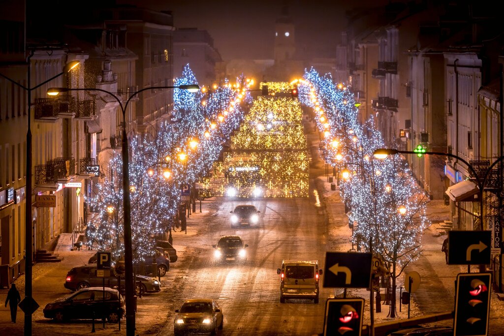 Świąteczne iluminacje w Białymstoku