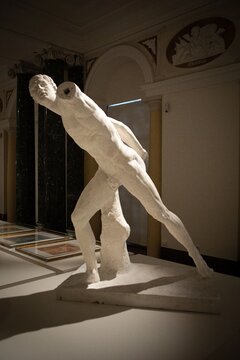 Anatomia antyku_Gladiator Borghese wg oryginału Agasiasa z Efezu_Muzeum Uniwersytetu Jagiellońskiego
