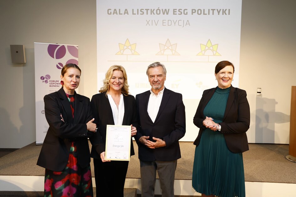 Energa SA w gronie liderów zrównoważonego rozwoju