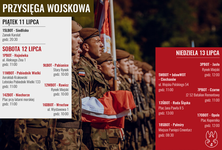 Nowi Terytorialsi złożą przysięgę