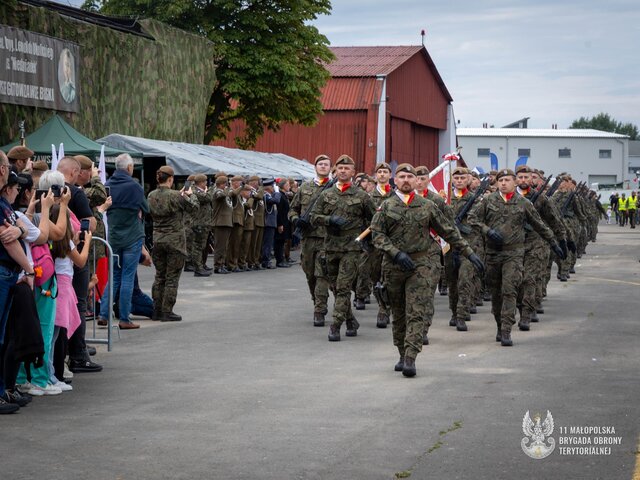 Przysięga wojskowa 11 Małopolska Brygada OT, Pobiednik Wielki