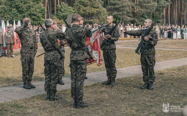 Przysięga wojskowa 18 Stołeczna Brygada OT, Palmiry